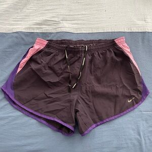 Nike Women’s Plum Running Shorts with Pink and Purple Trim